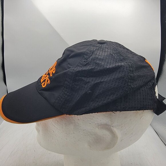 Little Caesars Black Orange Adjustable Baseball Cap Work Wear Pizza Casual - Picture 2 of 8